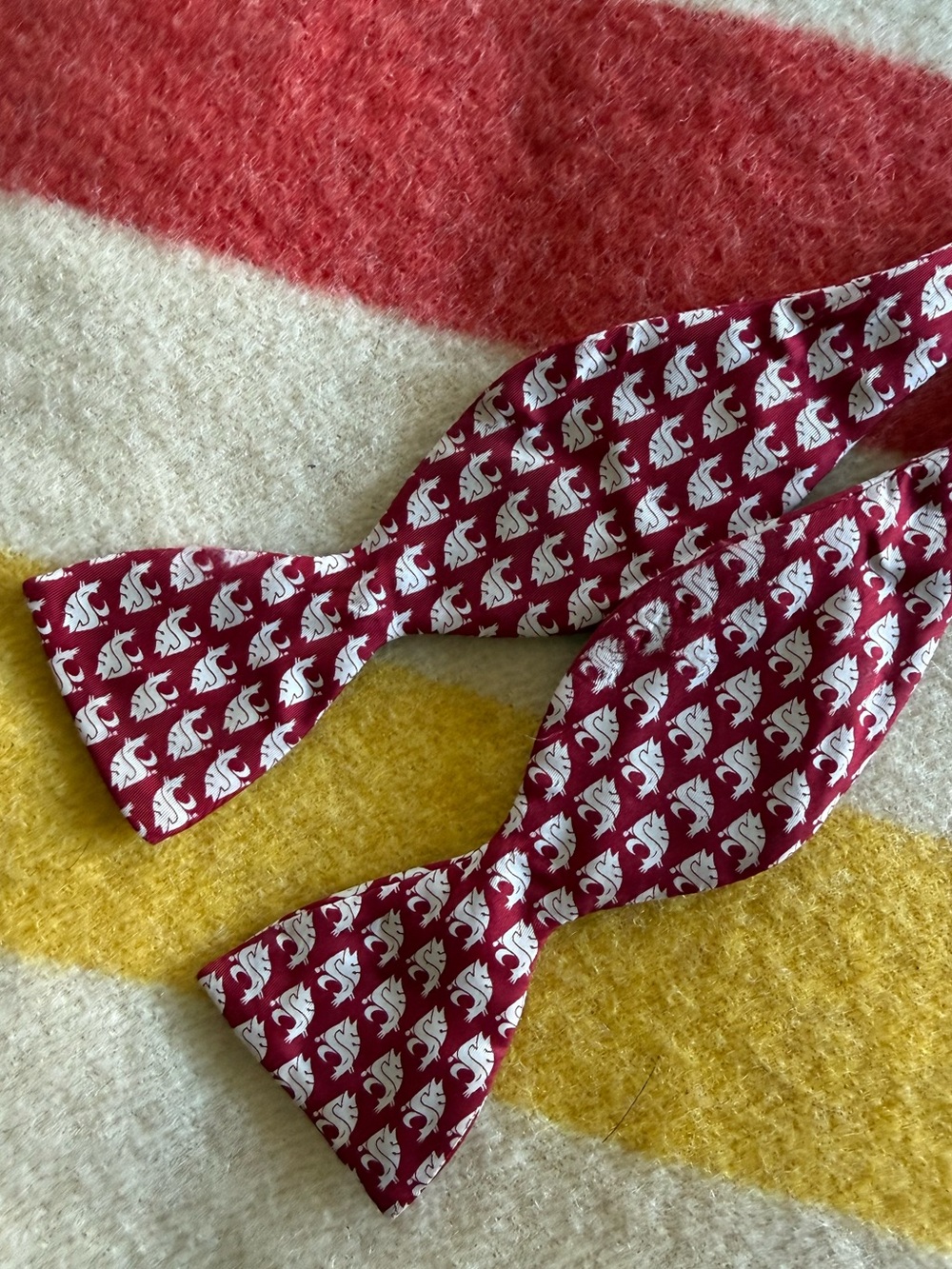 WSU Wazzu Cougars Silk Bow tie Collegiate